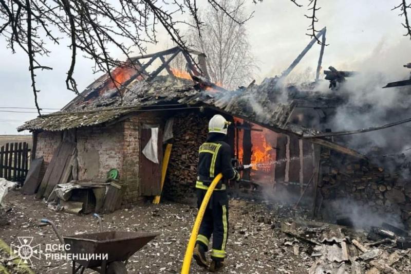   У селі на Дубенщині трапилася пожежа