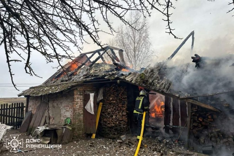   У селі на Дубенщині трапилася пожежа