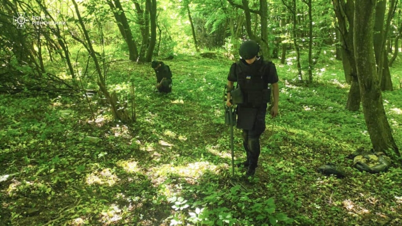 На Дубенщині піротехніки ДСНС знищили два боєприпаси часів Другої світової війни