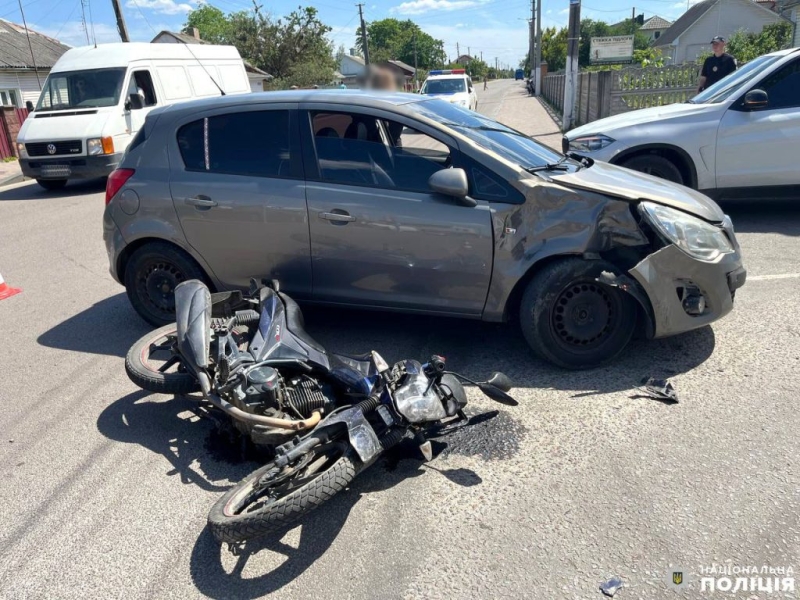 На Дубенщині у ДТП травмувався мотоцикліст