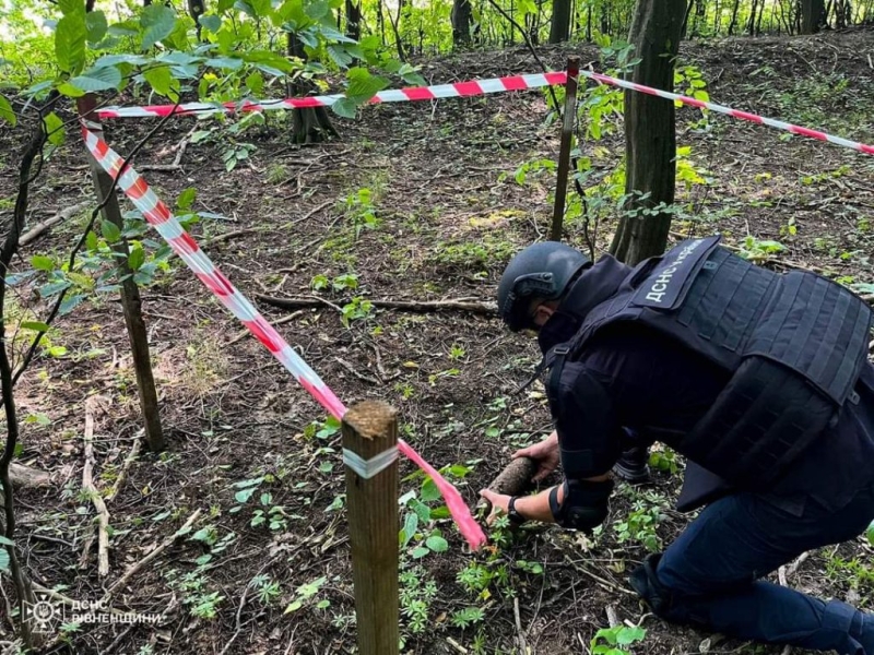 На Дубенщині піротехніки знищили снаряди часів Другої світової війни