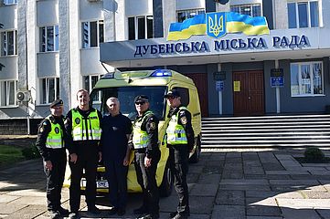 До Дубна доставлено авто швидкої допомоги з Чехії