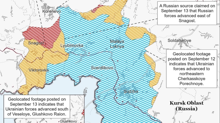 ISW: Росії доведеться перекинути більше військ на Курщину, щоб вести контрнаступ