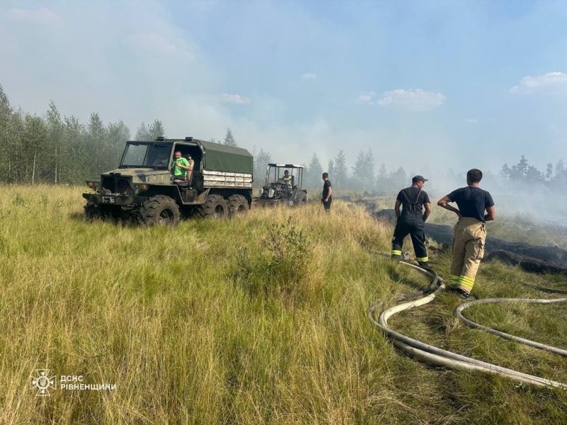 Майже десять гектарів у вогні: у Сарненському районі локалізували пожежу