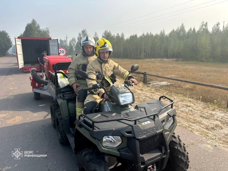 Майже десять гектарів у вогні: у Сарненському районі локалізували пожежу