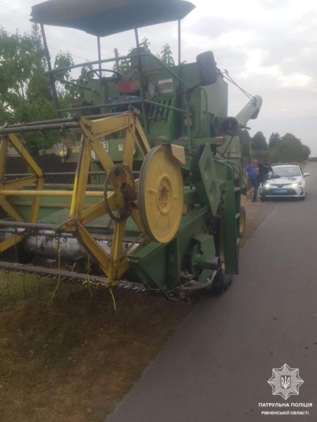 Патрульні у Дубенському районі виявили нетверезого комбайнера