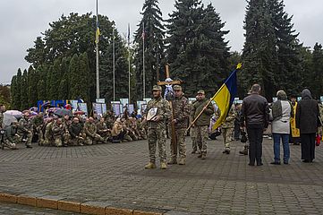 Дубенчани віддали останню шану воїну-Герою Юрію Брилю