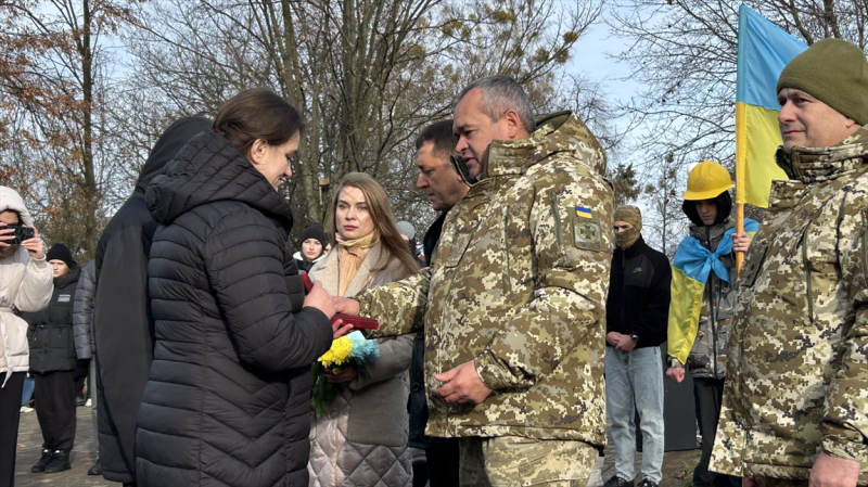 У День Гідності та Свободи в Сарнах посмертно відзначили прикордонників