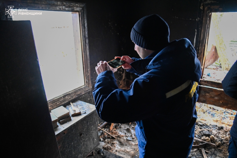 У селі на Дубенщині під час пожежі загинув чоловік