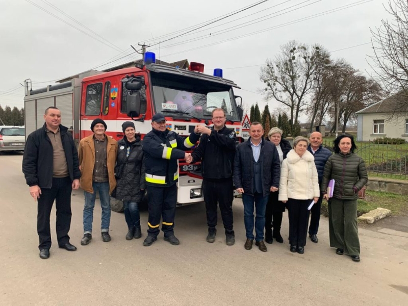 Привільненська громада отримала в подарунок пожежний автомобіль від партнерів із Фіндянлії