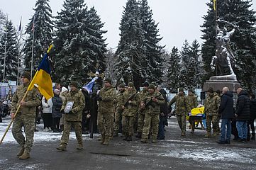 У Дубні попрощалися з захисником України Сергієм Шевчуком