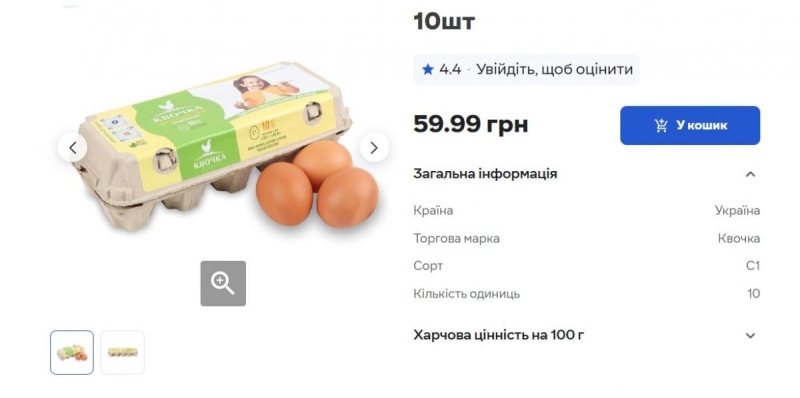 Ціни на яйця в Україні впали в несезон: скільки коштує десяток